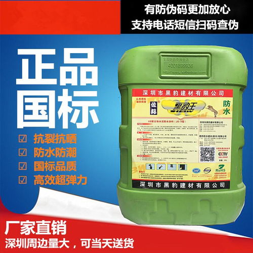 瑞智黑豹JS防水涂料 廚房、衛(wèi)生間、水池及泳池防潮防漏的環(huán)保解決方案
